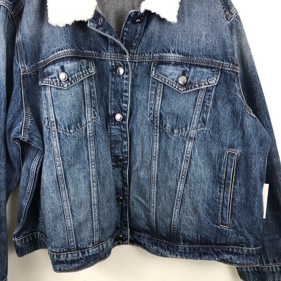 GOOD AMERICAN Boyfriend Denim Jacket Plus 18 - Picture 9 of 13